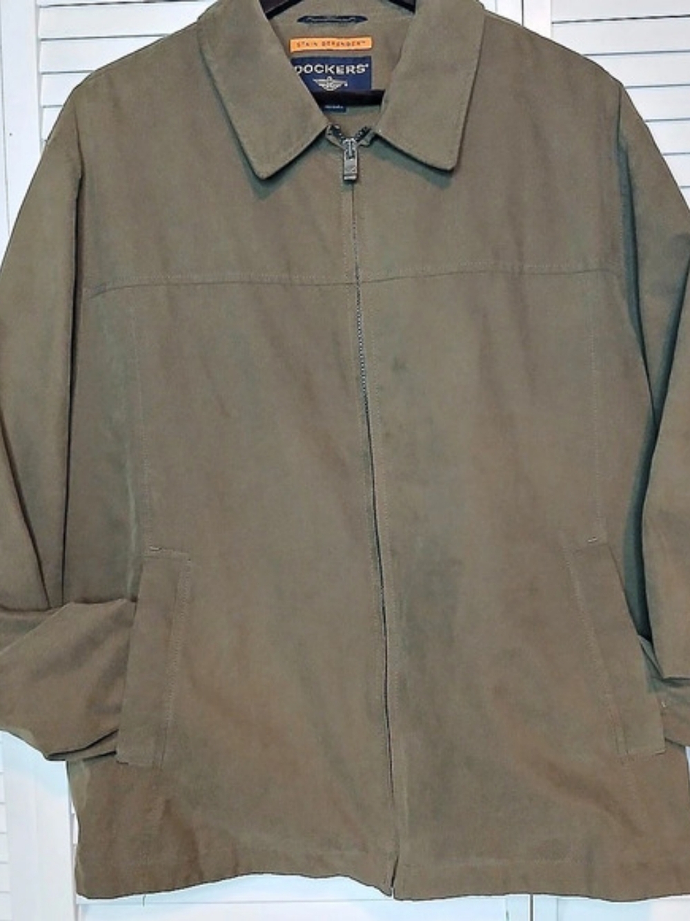 Dockers Men's Polyester Jacket Brown Size XL